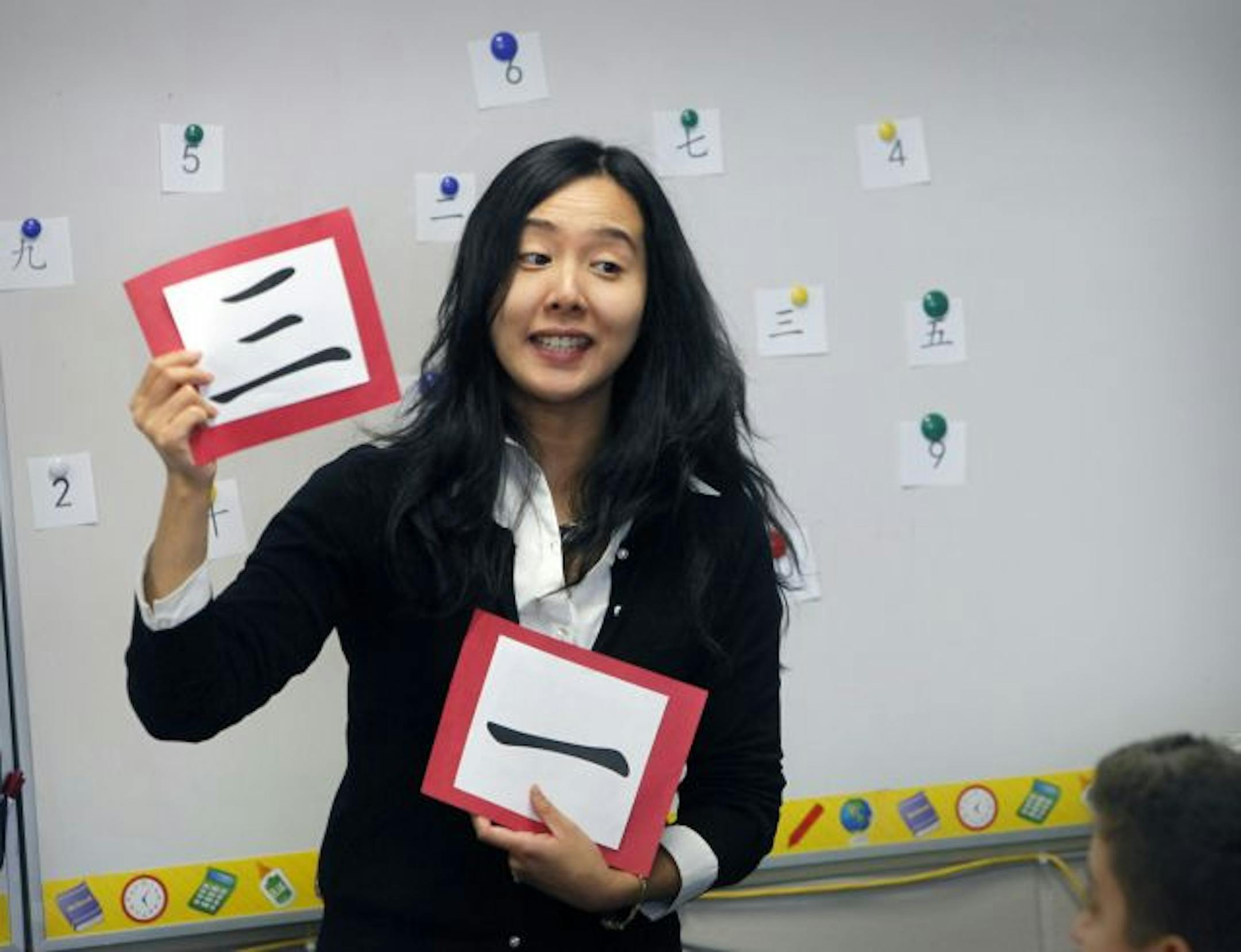 Xu, Jia at Scott during her class at the Highlands Middle School, Apple Valley.
