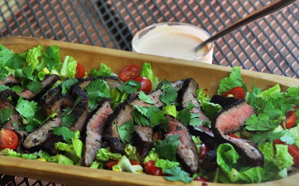 Photo by Meredith Deeds, Special to the Star Tribune Cowboy Steak Salad for Healthy Family.