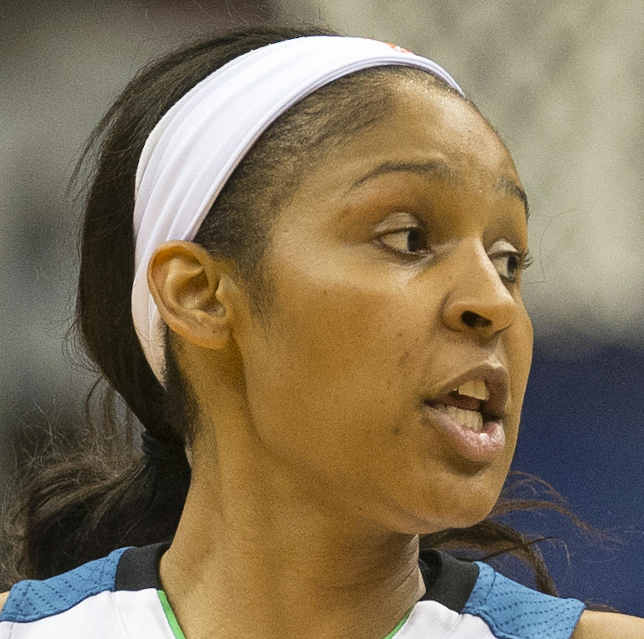 Lynx forward Maya Moore moved the ball down the court against Seattle in the first quarter Thursday. ] Aaron Lavinsky • aaron.lavinsky@startribune.com The Minnesota Lynx play the Seattle Storm on Thursday, June 11, 2015 at Target Center in Minneapolis, Minn.