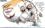 Sack cartoon: Donald Trump