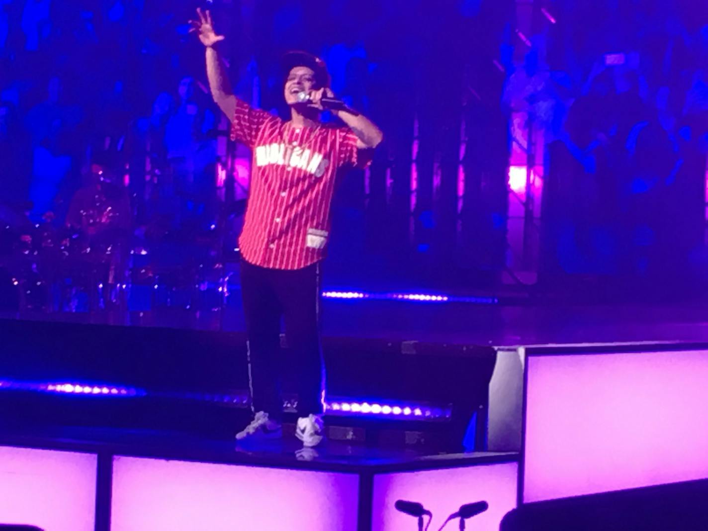 Bruno Mars played at Xcel Energy Center in St. Paul on Saturday night.