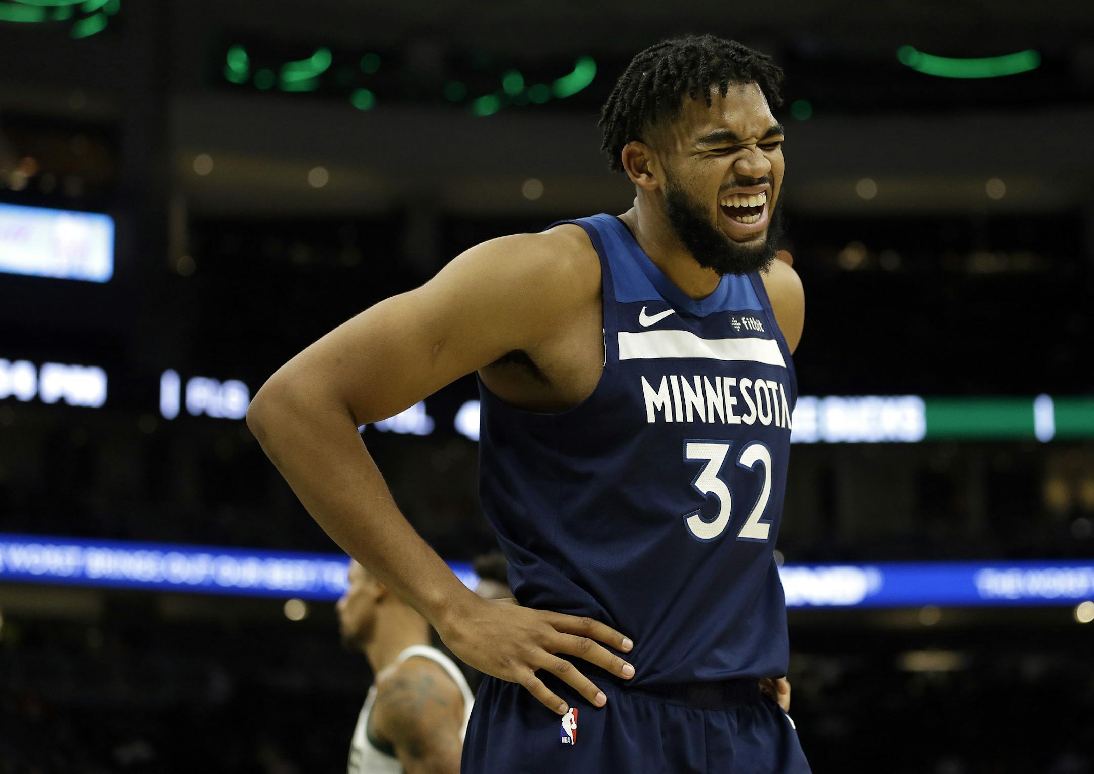 Karl-Anthony Towns is suspended for the next two games.