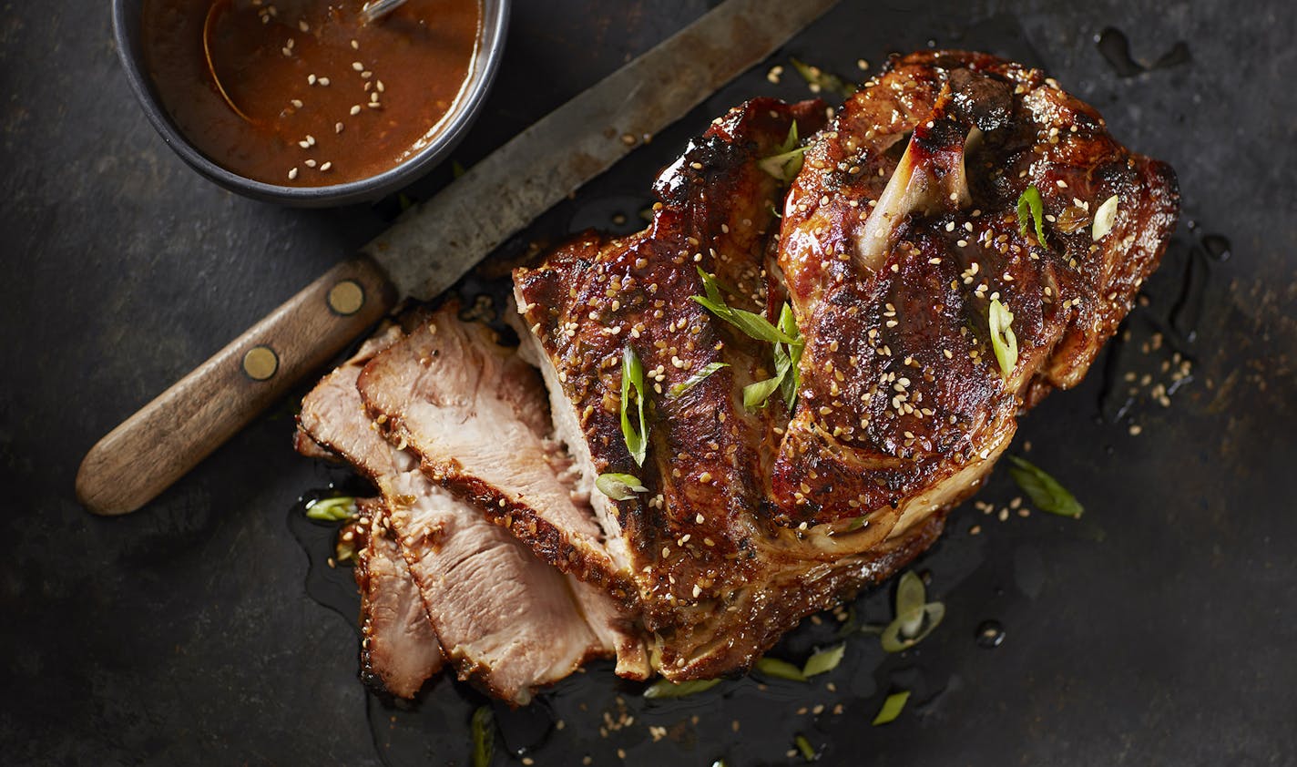 Photo by Dennis Becker, Food styling by Lisa Golden Schroeder Sesame Pork Roast is a family favorite of Lee Svitak Dean.