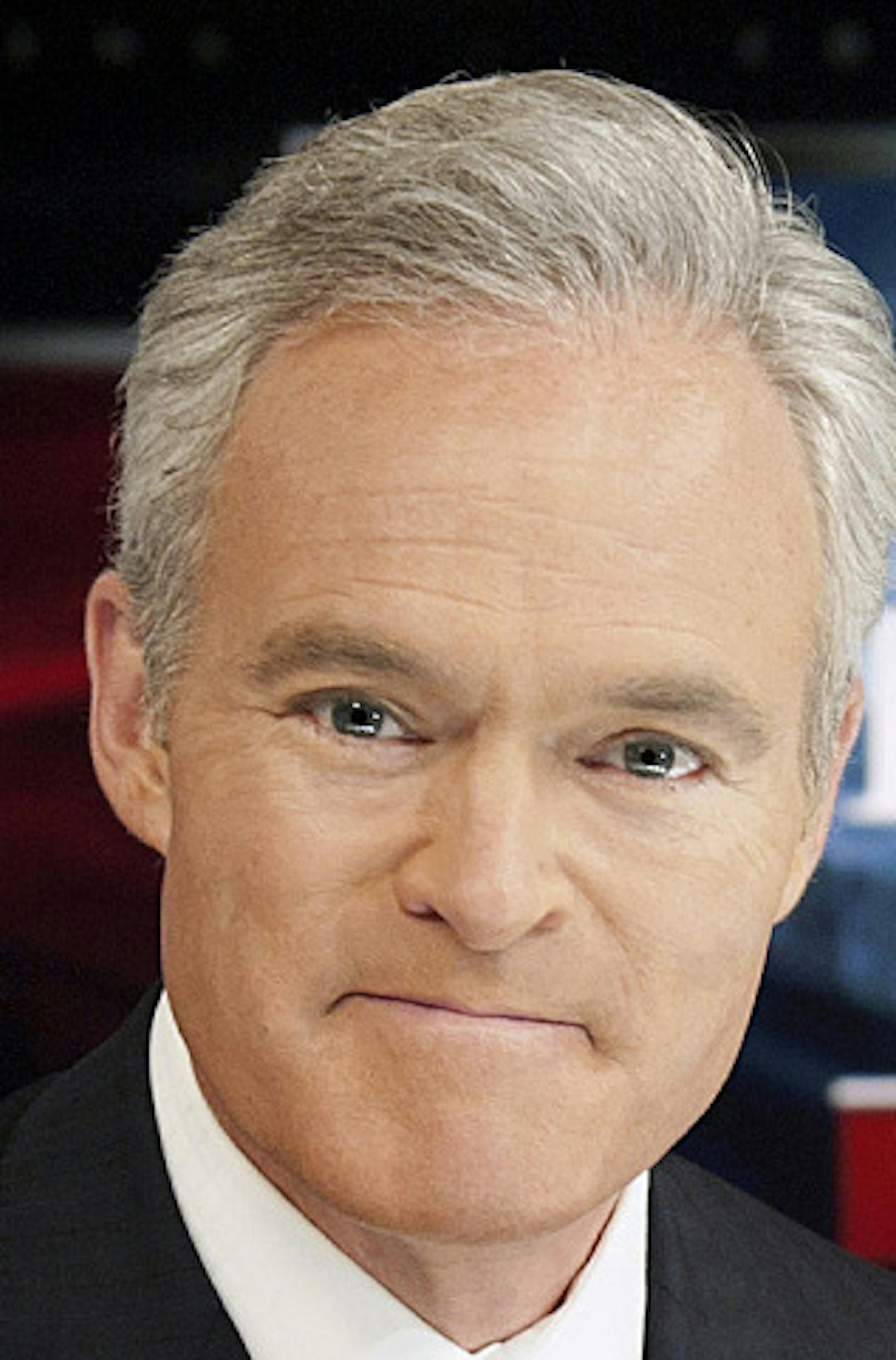 FILE - This undated file photo released by CBS shows "CBS Evening News" anchor Scott Pelley. Pelley marks one year on the job Wednesday as anchor of the "CBS Evening News." And he's already got his eye on the top of the mountain. Pelley says he's confident his broadcast will get to No. 1 in the ratings. That would be a big achievement at CBS, where the newscast has been third behind NBC and ABC since the late 1990s, through anchors Dan Rather, Bob Schieffer, Katie Couric and now Pelley. (AP Phot