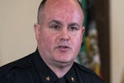 Duluth Police Chief Mike Tusken spoke at the press conference discussing the measures the city would be taking to slow the spread of COVID-19. ] ALEX 
