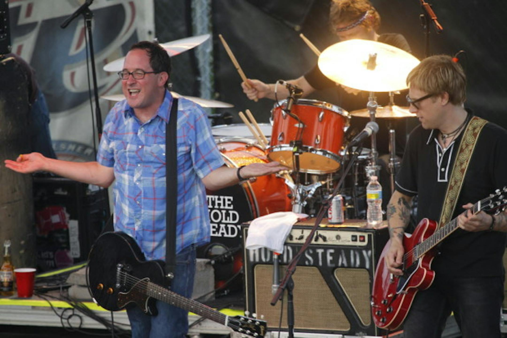 Craig Finn and Tad Kubler took the Hold Steady to the Cabooze parking lot last year and will break in another Minneapolis club they haven't yet played on Nov. 18. / Photo by Tom Wallace, Star Tribune
