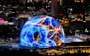 Las Vegas' newest attraction, the Sphere shows an immersive film that can make you feel like you're soaring over picturesque landscapes.