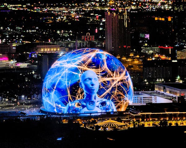 Las Vegas' newest attraction, the Sphere shows an immersive film that can make you feel like you're soaring over picturesque landscapes.