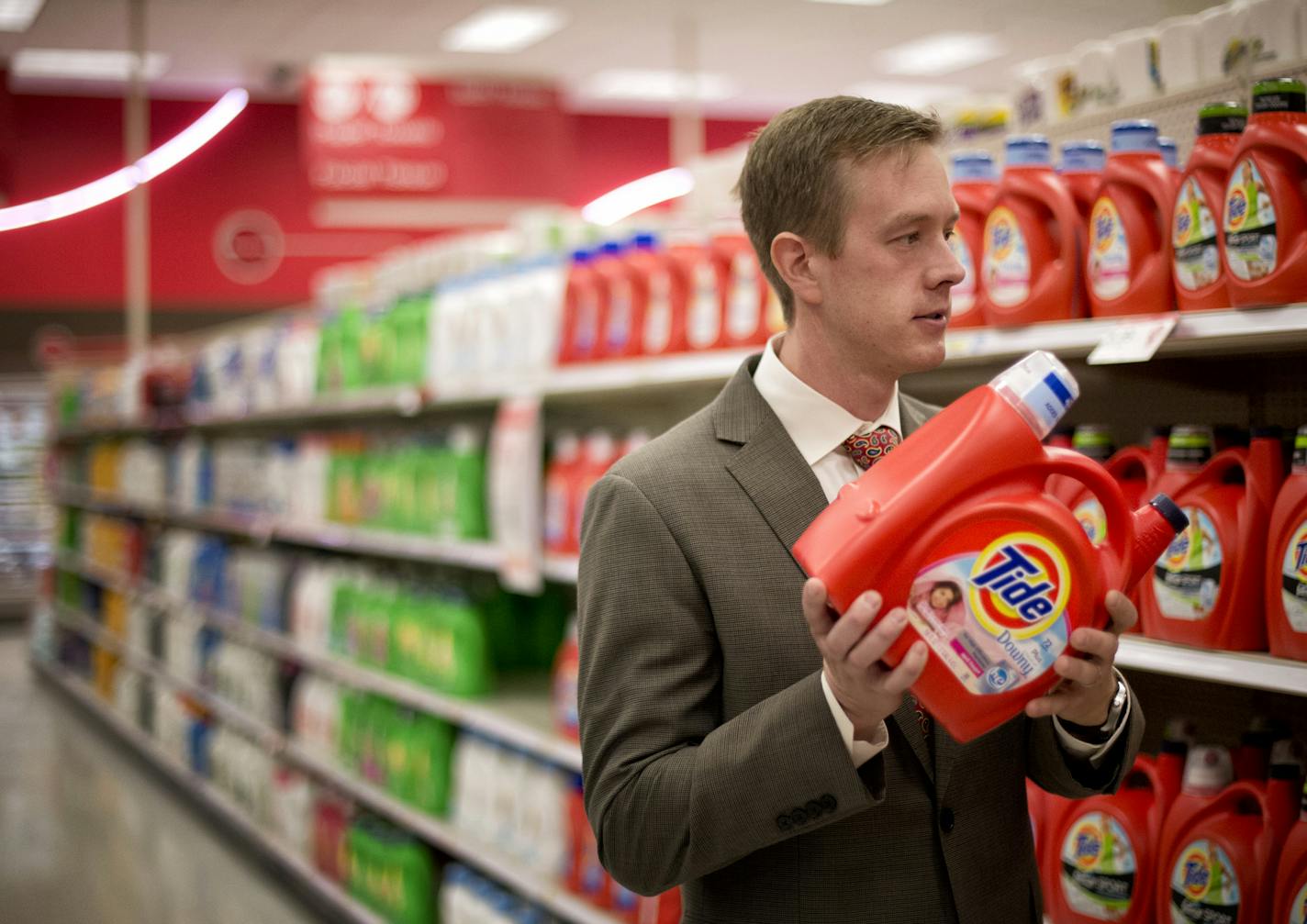 In the St. Paul Midway Target Super Center, Sergeant Charlie Anderson of the St Paul Police talked about a new organized crime unit that will combat shoplifting large quantities - baby formula, laundry detergent etc and fencing them to neighborhood mom and pop stores. Tide laundry detergent, DVDs and cosmetic fragrances are some of the most shoplifted items. Monday, August 12, 2013 ] GLEN STUBBE * gstubbe@startribune.com