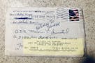 The letter that Tene Tucker found in her mailbox, postmarked 1967. (Tene Tucker) ORG XMIT: 1386036 ORG XMIT: MIN1908120336370103