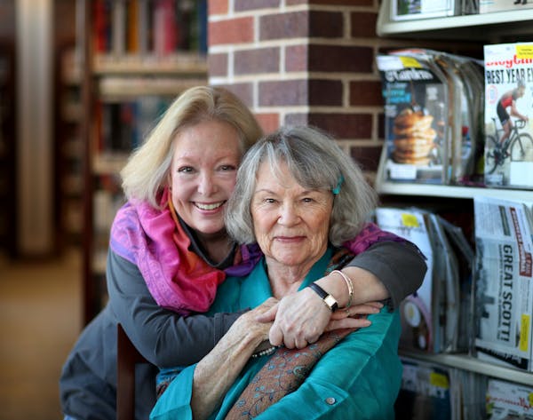 Local authors Kit Naylor, left, and Faith Sullivan met at a book signing 27 years ago and became best of friends since. "Faith has been a really wonde