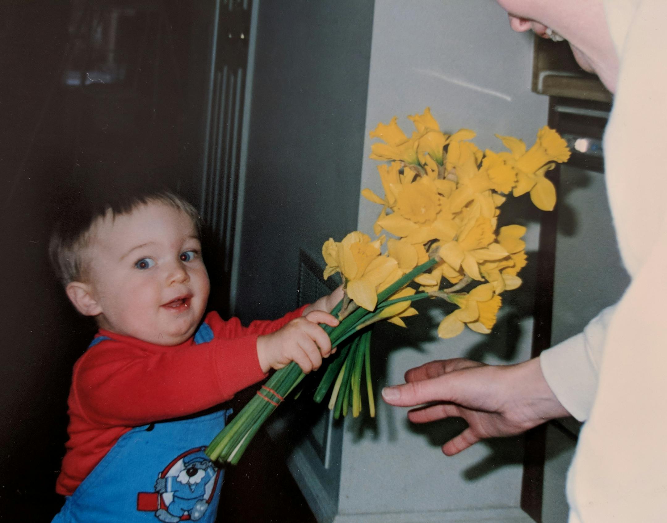 Janet Shockley, St. Louis Park: My favorite Mother's Day photo when my son Andrew was 15 months old - the look on his face says "I don't really know WHY I'm doing this, but I know I must be doing something pretty special!"