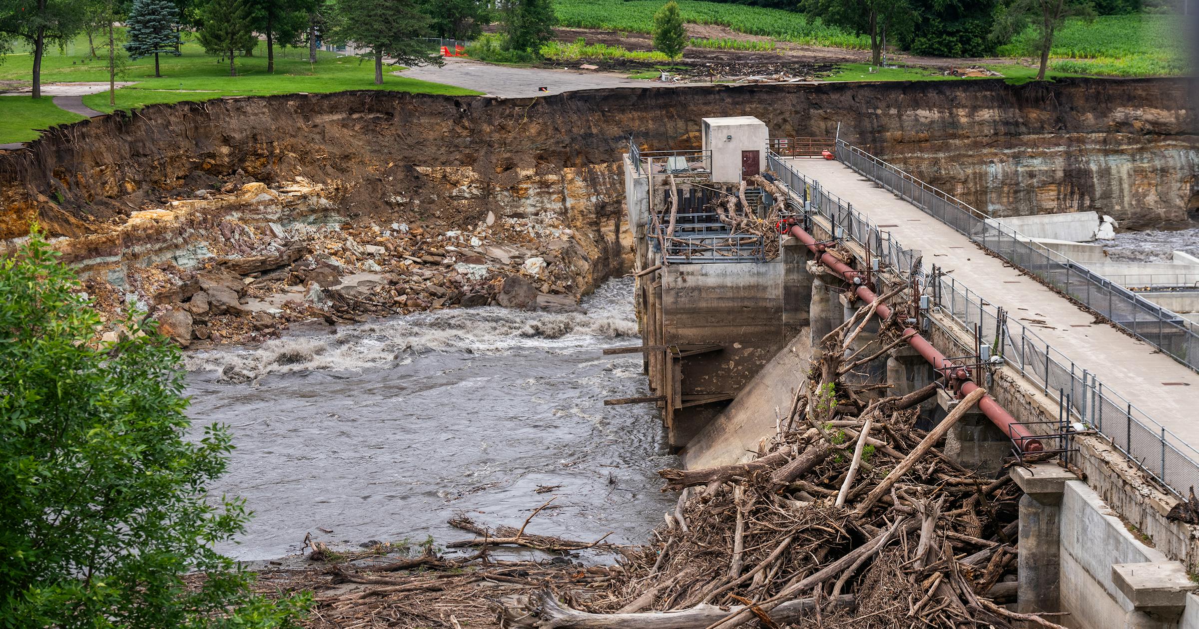 Bridge next to Rapidan Dam at risk of failure a week after major flooding Bridge next to Rapidan Dam at risk of failure a week after major flooding
