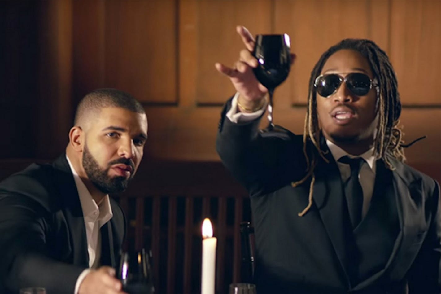 Drake, left, and Future will raise a tour together this summer, including a July 24 date at Xcel Center.