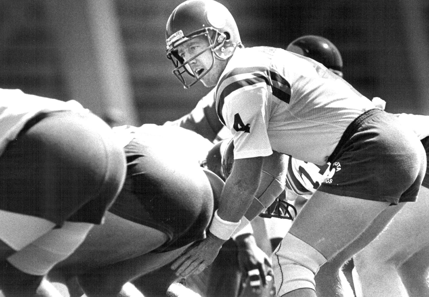 August 3, 1985 Vikings quarterback Archie Manning worked out in preparation of Saturday's preseason opener against Miami. Bruce Bisping, Minneapolis Star Tribune