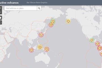 INTERACTIVE: Active volcano tracker