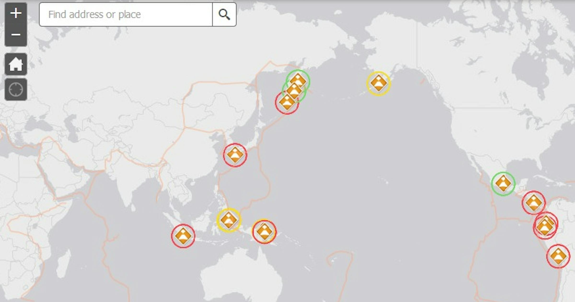 INTERACTIVE: Active volcano tracker