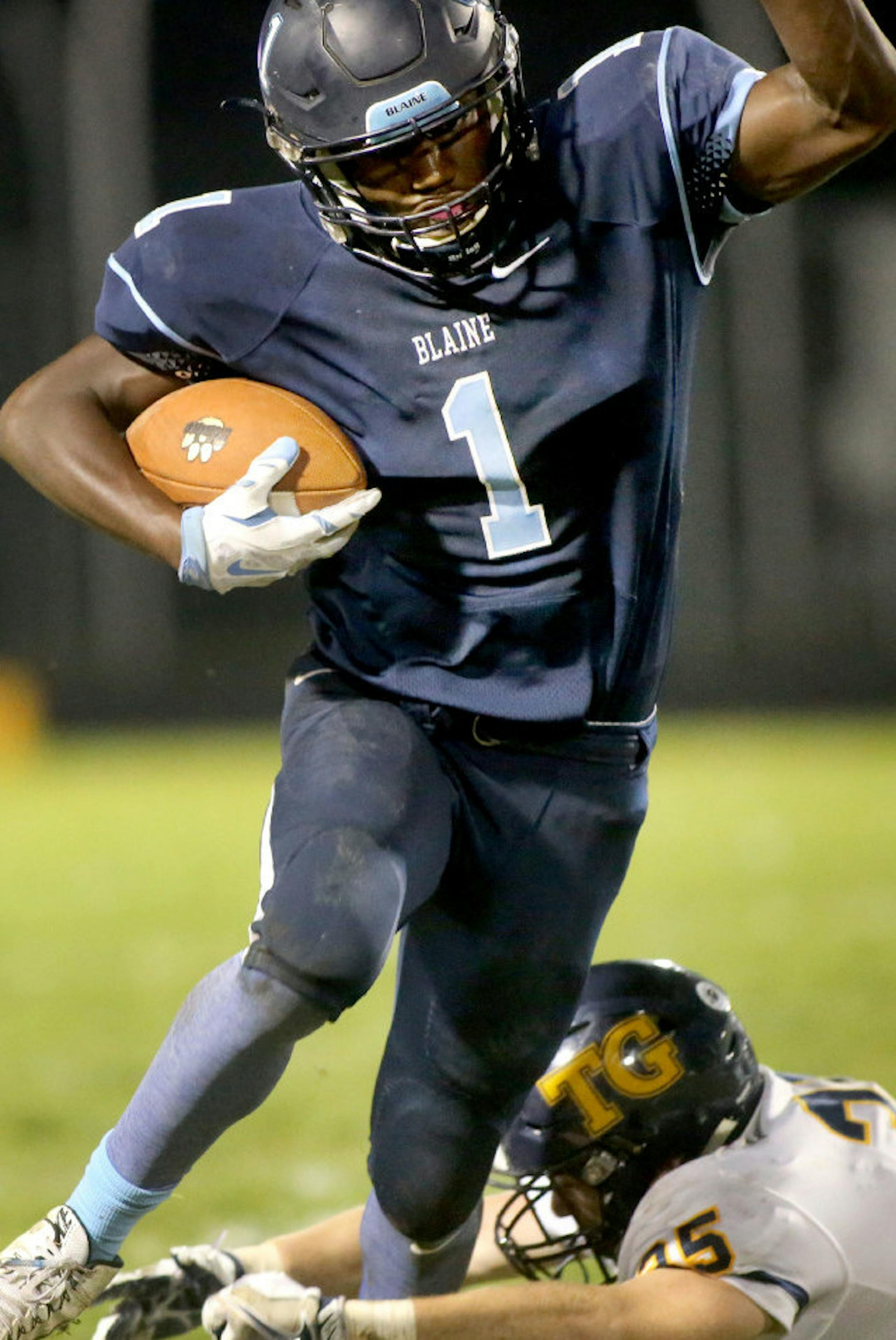 Byron Bynum Jr., Blaine football, sr., 2017