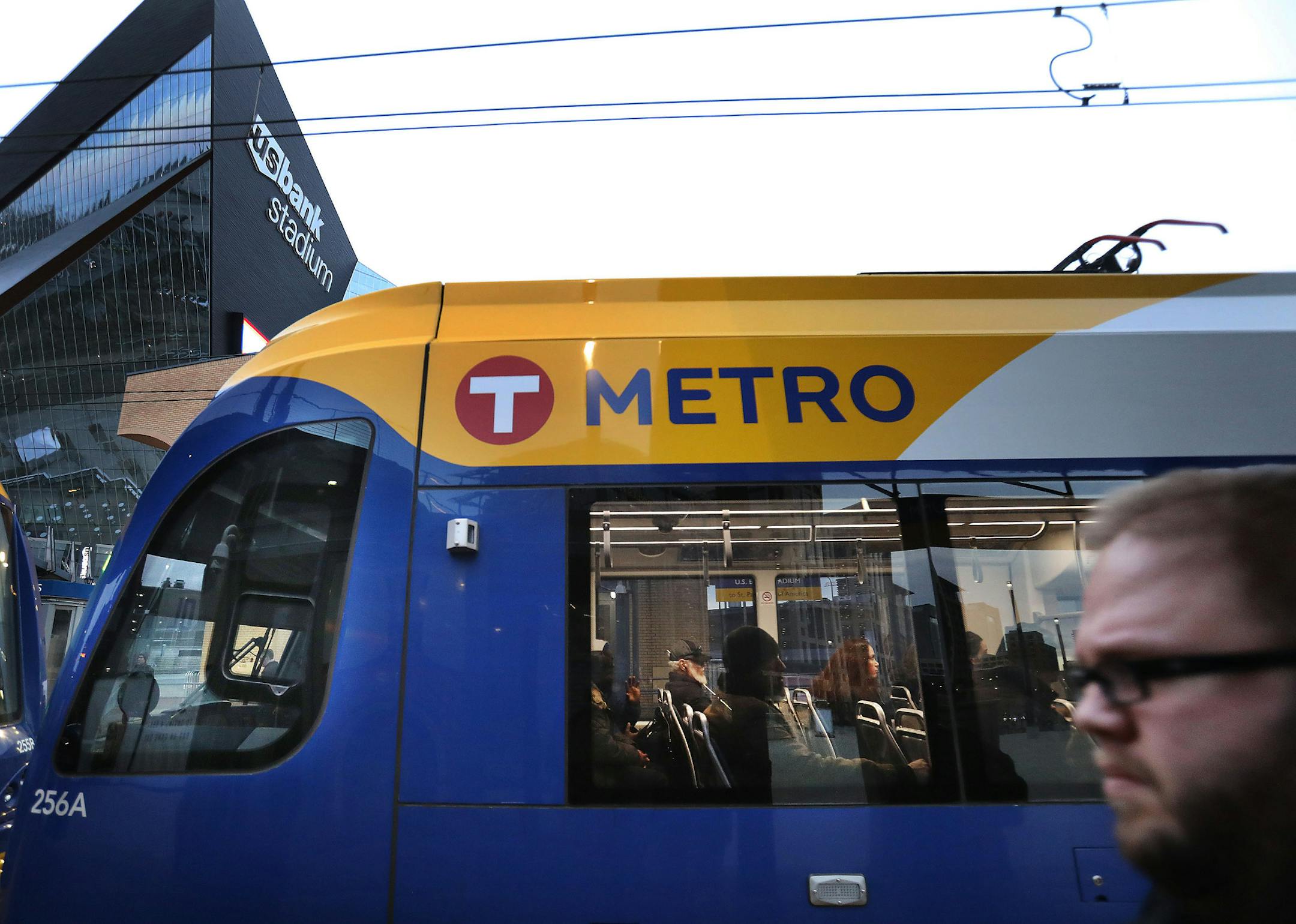 Commuters come and go at the US Bank Stadium light rail station Wednesday, Nov. 6, 2019, in Minneapolis, MN.] DAVID JOLES &#x2022; david.joles@startribune.com A recent Sunday afternoon stabbing on the Green Line LRT has raised new questions about the safety of passengers using the Twin Cities' two light-rail lines. It's a challenge facing new Metro Transit police chief Eddie Frizell, and one that frustrates regular transit riders who rely on public transportation to get to work and school. And,