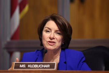 Democratic U.S. Sen. Amy Klobuchar spoke to reporters after meetings between Canadian and U.S. leaders.