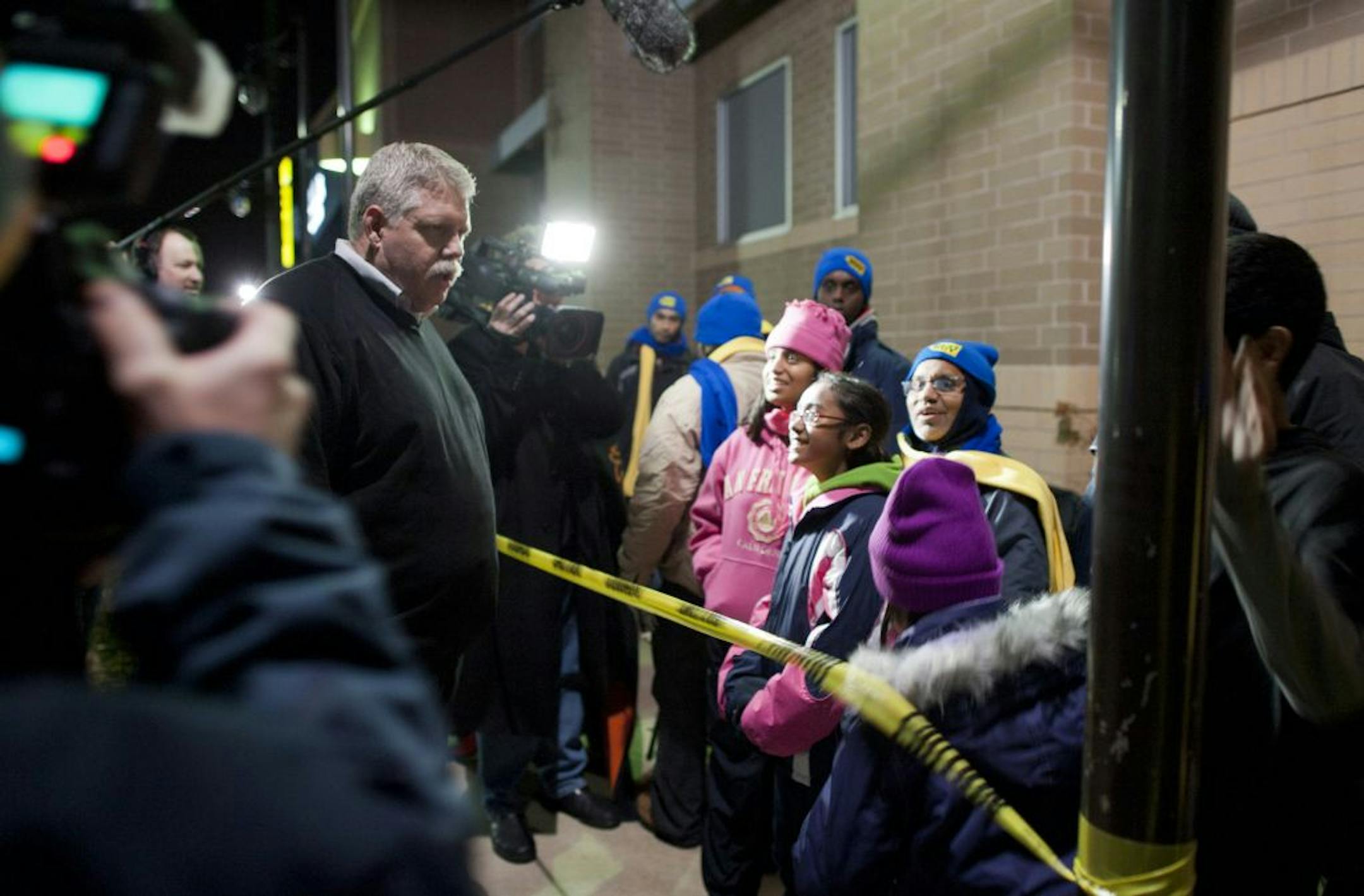 Best Buy CEO Brian Dunn thanked customers for waiting in line last Thanksgiving outside the Eden Prairie Best Buy. Dunn resigned under pressure last month.