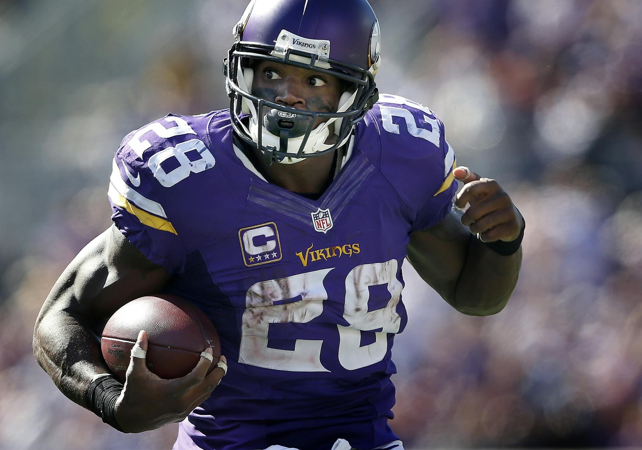 Minnesota Vikings running back Adrian Peterson