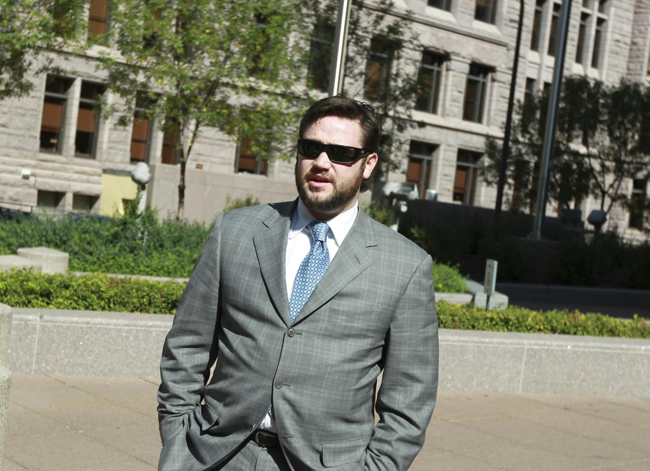 Eric Nelson, attorney for Amy Senser, said she turned herself in this morning in anticipation of a warrant. Minneapolis, MN Sept. 15, 2011