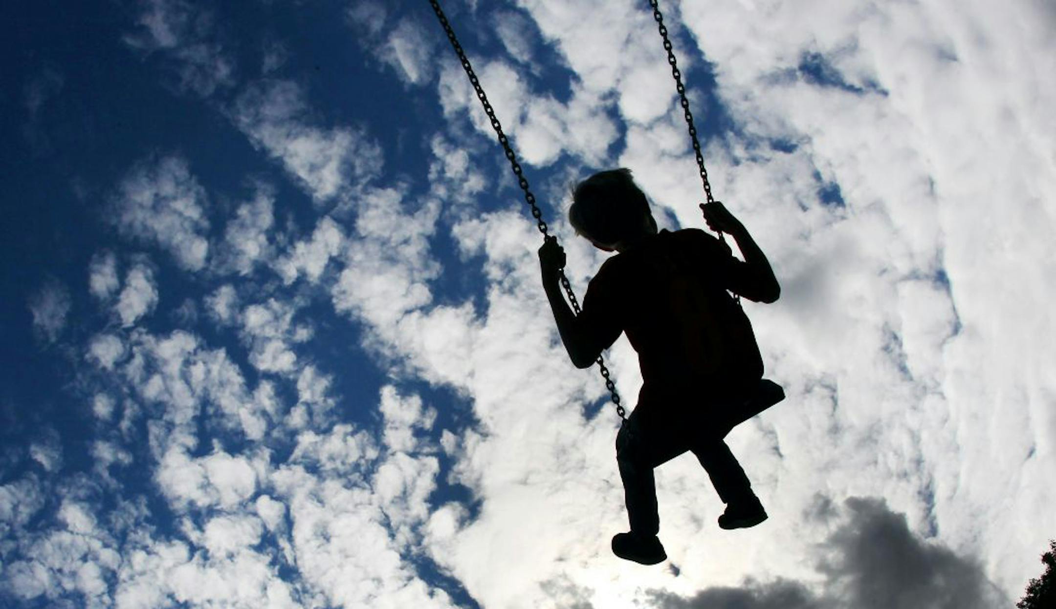 Child swinging