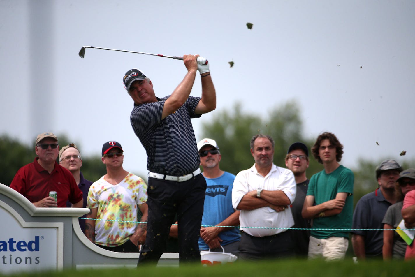 Kenny Perry follows through on a drive from the tee box. ] ALEX KORMANN &#x2022; alex.kormann@startribune.com The final day of the 3M Championship took place on Sunday August 5, 2018 at TPC Twin Cities. Kenny Perry led going into the final round and never relinquished that lead despite a strong performance from Wes Short Jr., who finished only three strokes behind.