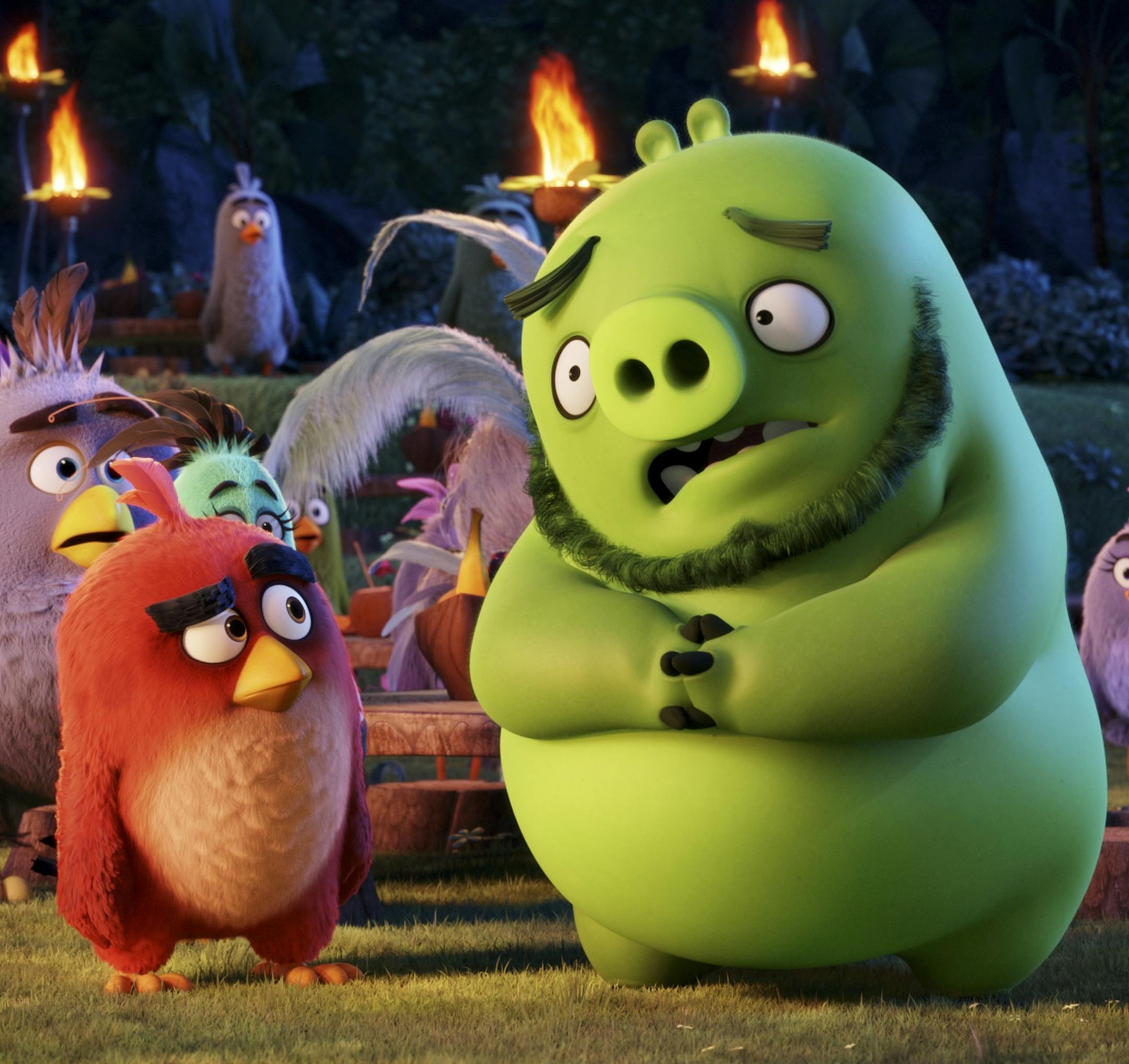 This image released by Sony Pictures shows a scene from "The Angry Birds Movie." (Sony Pictures via AP)