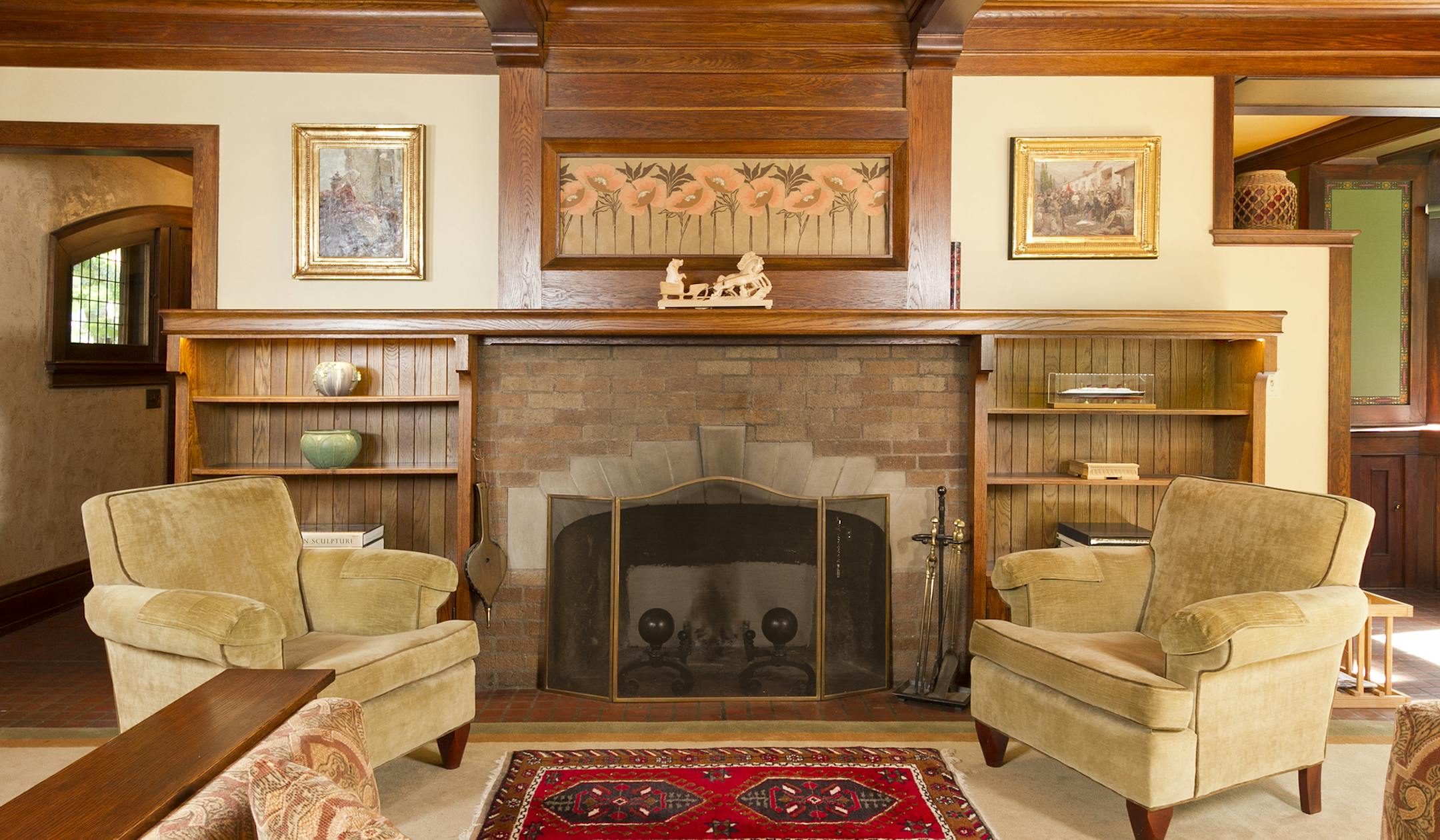 Fireplace, Arts & Crafts house, Mpls.
