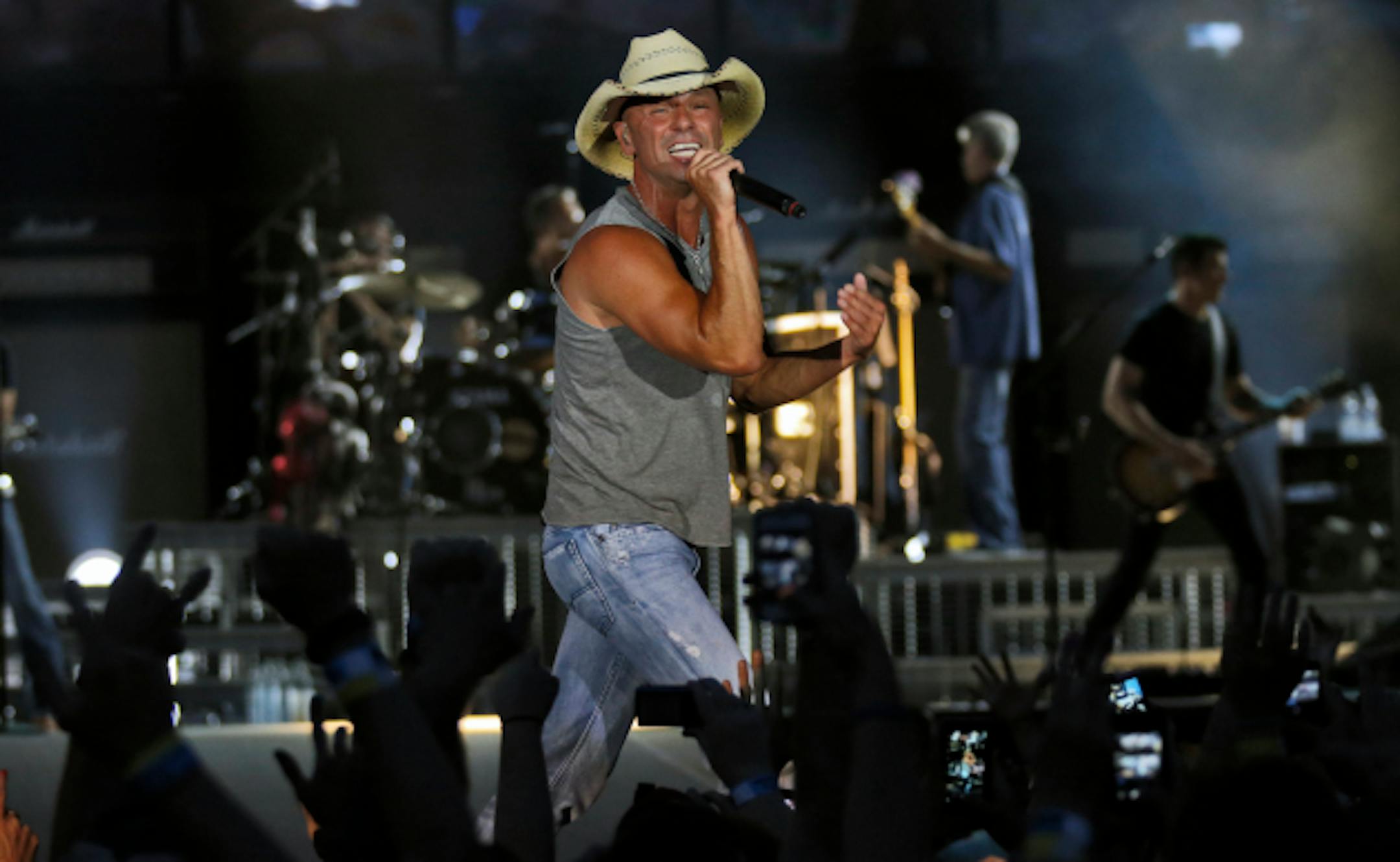 Kenny Chesney is coming to Cadott's Country Fest after filling Target Field three of the past four summers, including a two-night stand there last year. / Star Tribune file