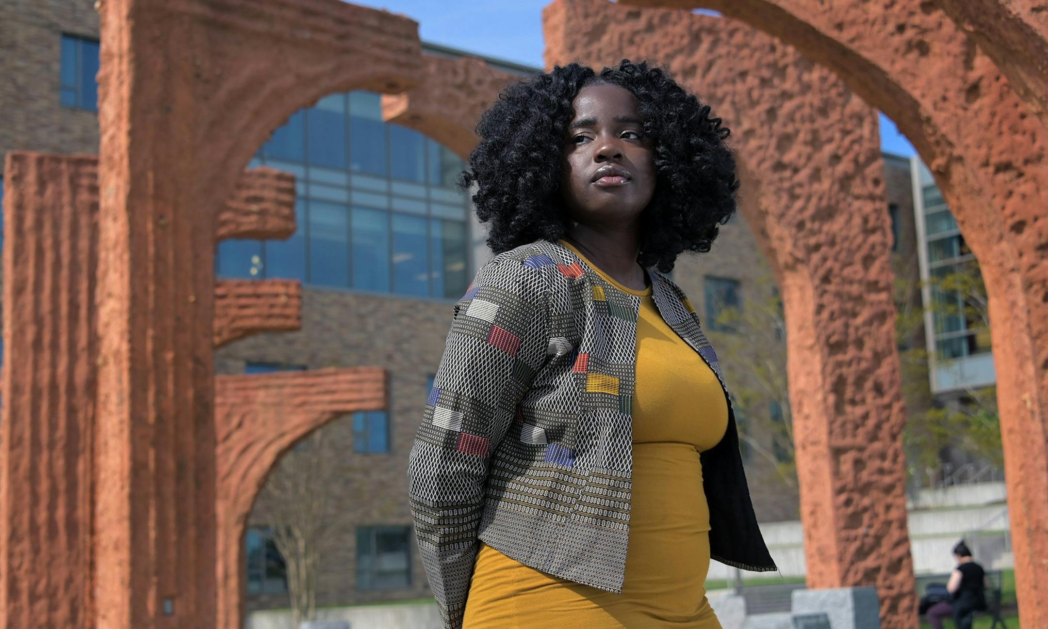 Anna Gifty Opoku-Agyeman, a 22-year-old math major who will graduate this month from the University of Maryland Baltimore County, acknowledges that her generation, Gen Z, isn't afraid to say what's on its mind and confront what it sees as problems. (Karl Merton Ferron/Baltimore Sun/TNS) ORG XMIT: 1318021