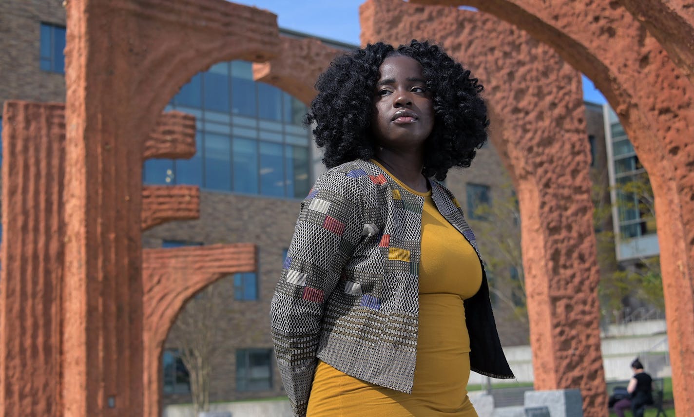 Anna Gifty Opoku-Agyeman, a 22-year-old math major who will graduate this month from the University of Maryland Baltimore County, acknowledges that her generation, Gen Z, isn't afraid to say what's on its mind and confront what it sees as problems. (Karl Merton Ferron/Baltimore Sun/TNS) ORG XMIT: 1318021