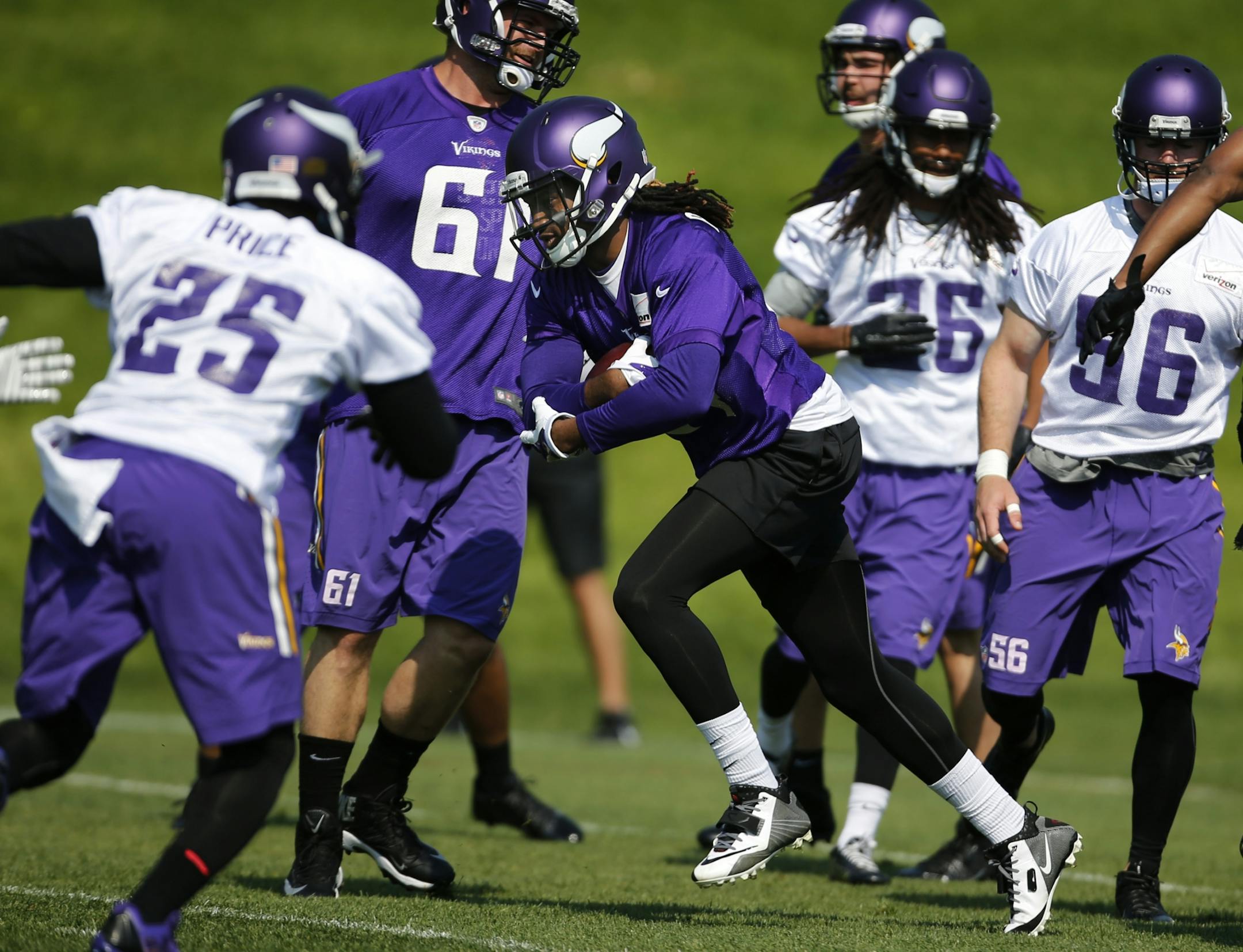 The Vikings worked out at Winter Park last month.