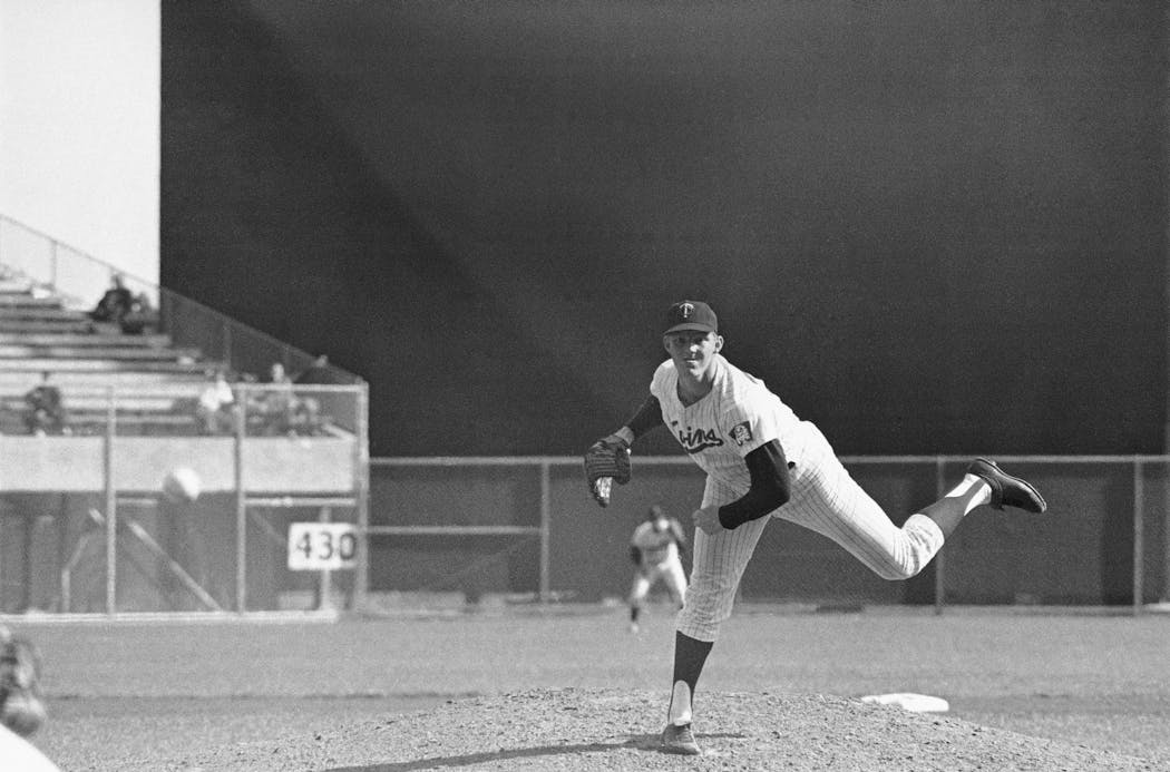 Jim Kaat in 1966, when he won 25 games for the Twins.