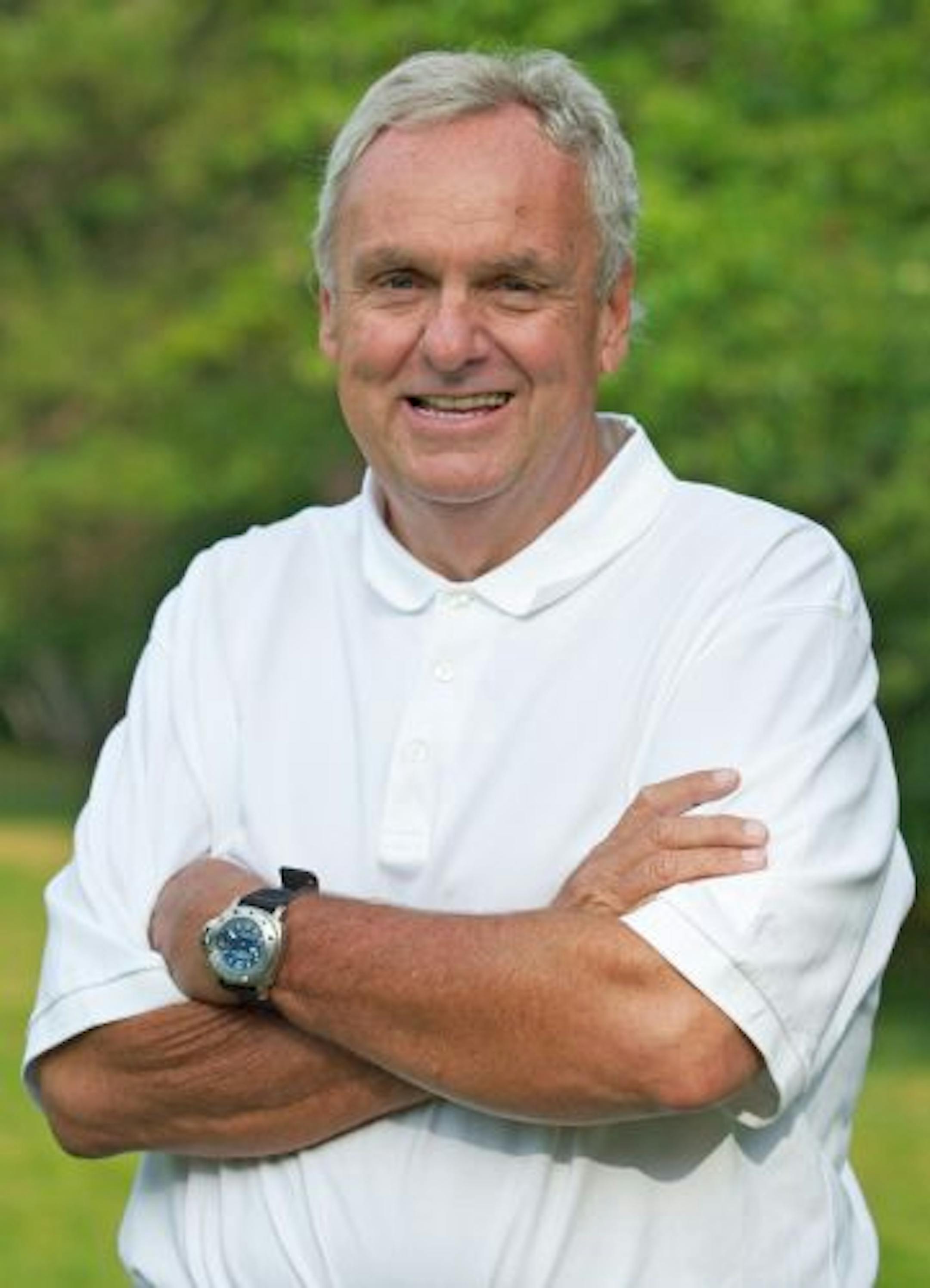 Denny Hecker poses on the golf course in Brainerd.