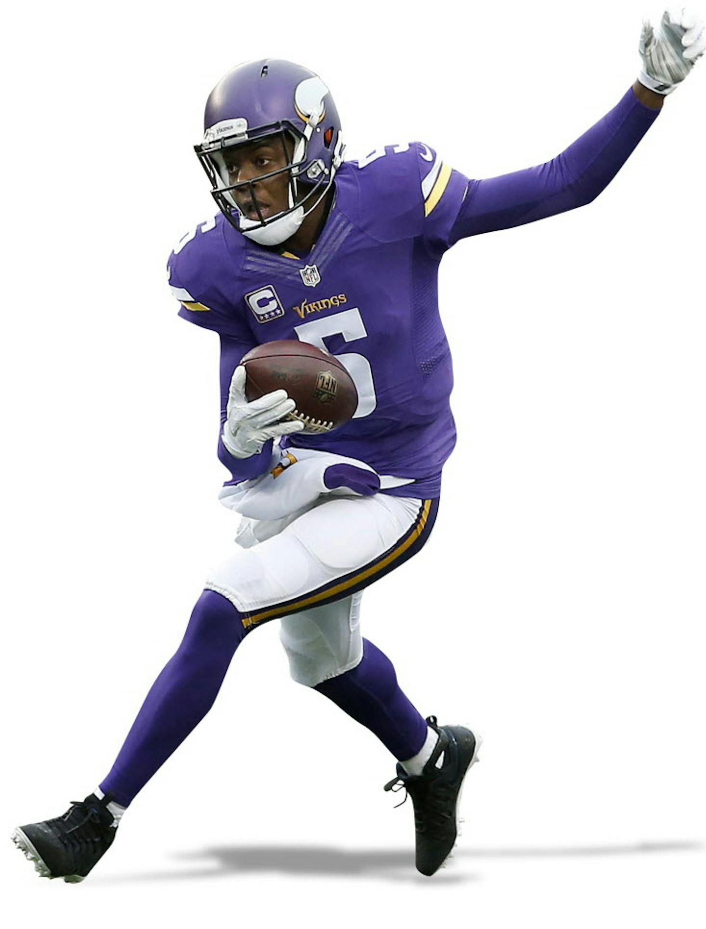 Vikings quarterback Teddy Bridgewater (5) ran in for a 12-yard touchdown in the fourth quarter. ] CARLOS GONZALEZ &#xef; cgonzalez@startribune.com - December 20, 2015, Minneapolis, MN, TCF Bank Stadium, NFL, Minnesota Vikings vs. Chicago Bears ORG XMIT: MIN1512201516250192