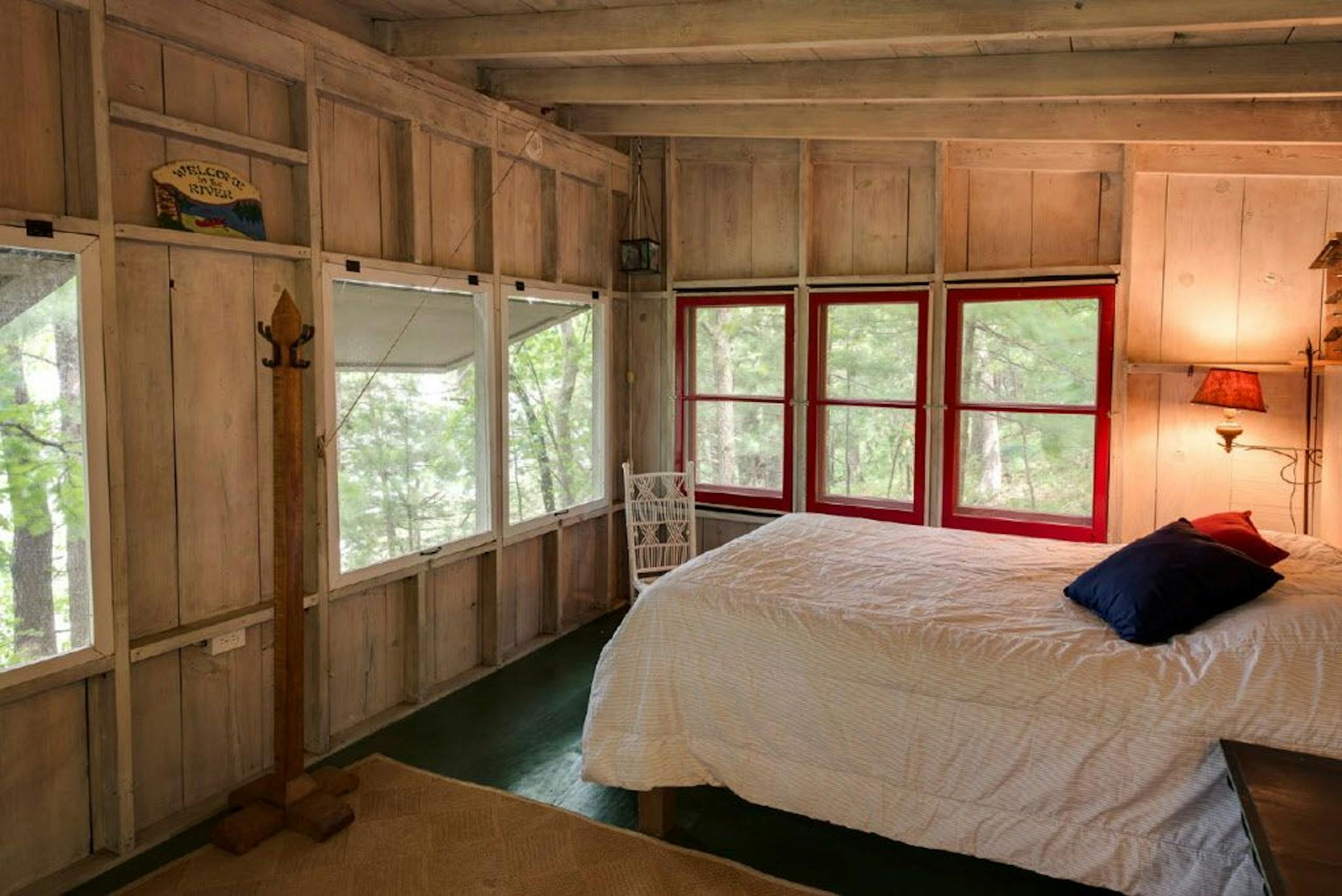 A bedroom in the bunkhouse.