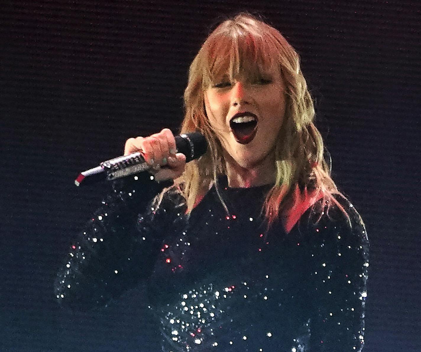 Taylor Swift performed at U.S. Bank Stadium.