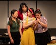 Louisa Darr, Dexieng “Dae” Yang, Janet Scanlon and Suzie Juul in “Man of God” at Theater Mu.