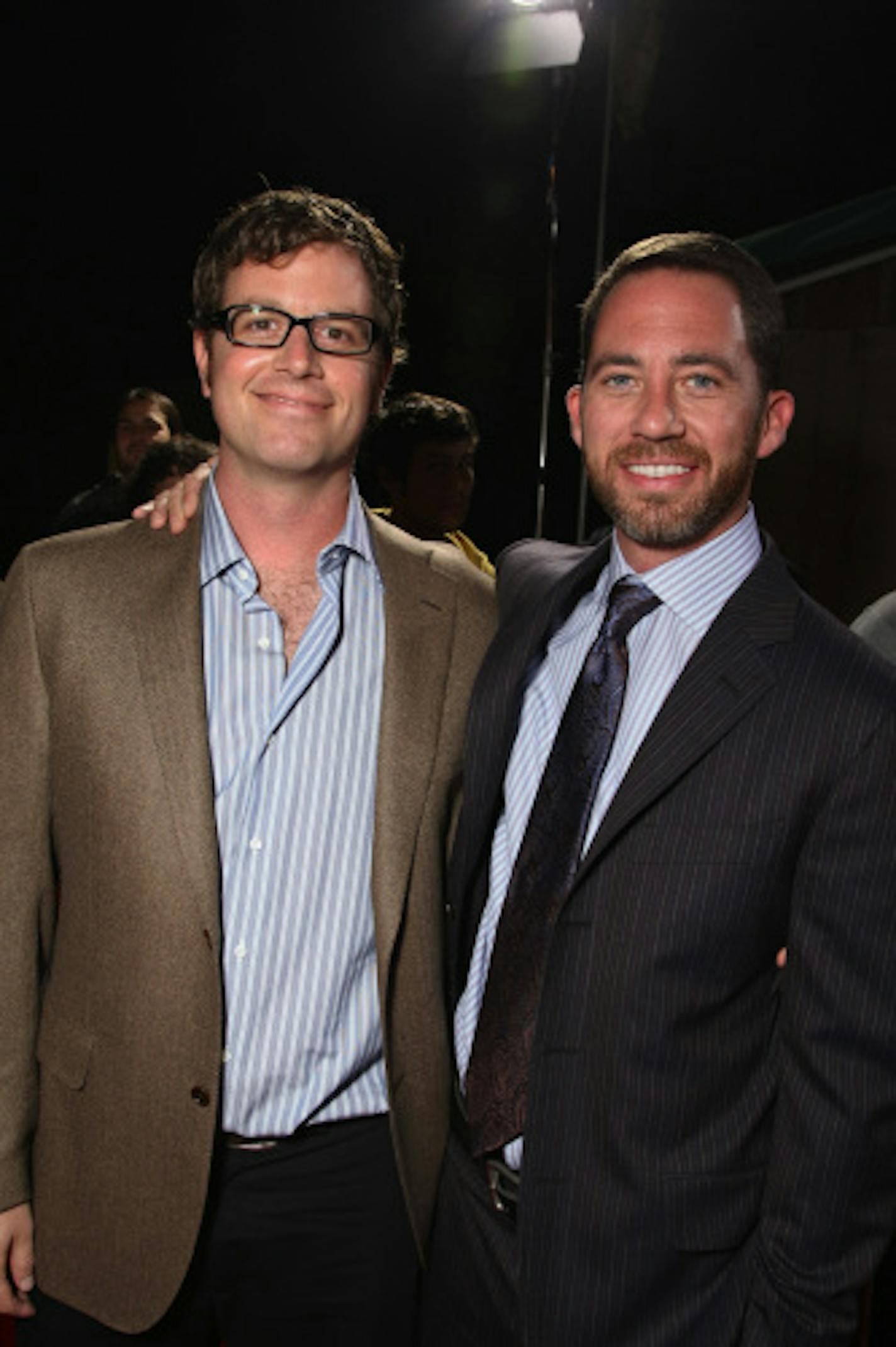 Director/Writer John Erick Dowdle and Co-Writer Drew Dowdle at Screen Gems' "Quarantine" Premiere on October 09, 2008 at Knott's Scary Farm in Buena Park, CA.