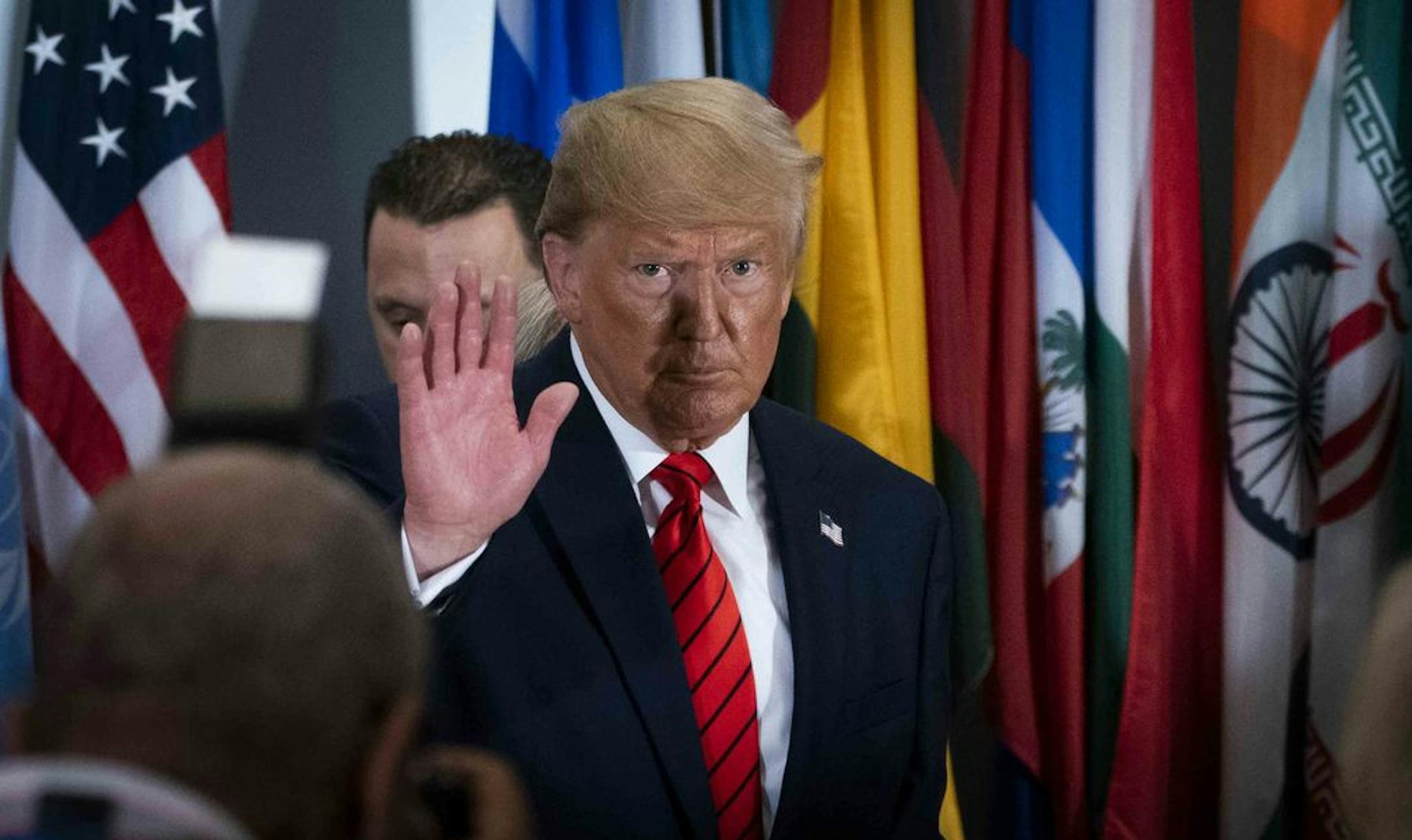 President Donald Trump attended a luncheon hosted by United Nations Secretary-General Antonio Gutteres at the U.N. headquarters in New York, on Tuesday, Sept. 24, 2019.