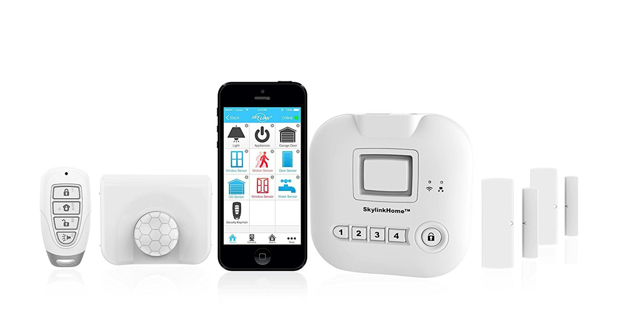 The SK-200 SkylinkNet Connected Wireless Alarm System kit. (Amazon) ORG XMIT: 1206033