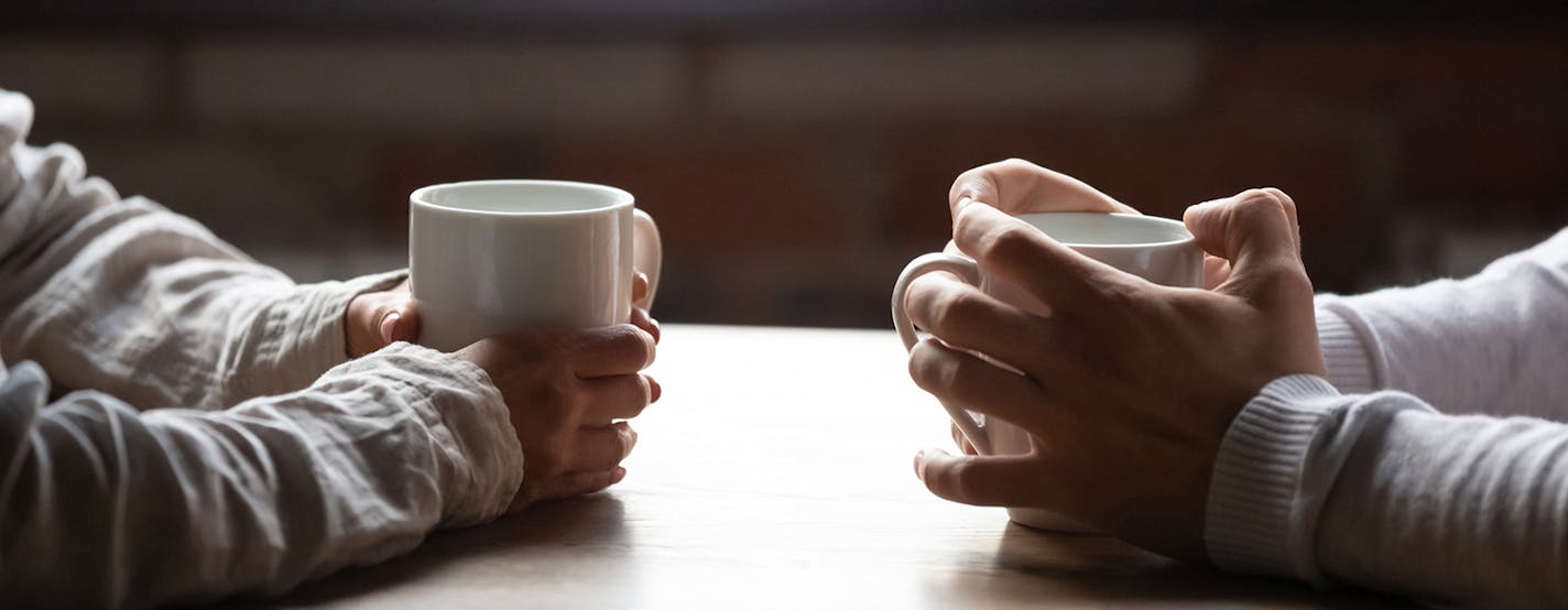 iStock
Sheltering at home offers couples the opportunity to just talk.