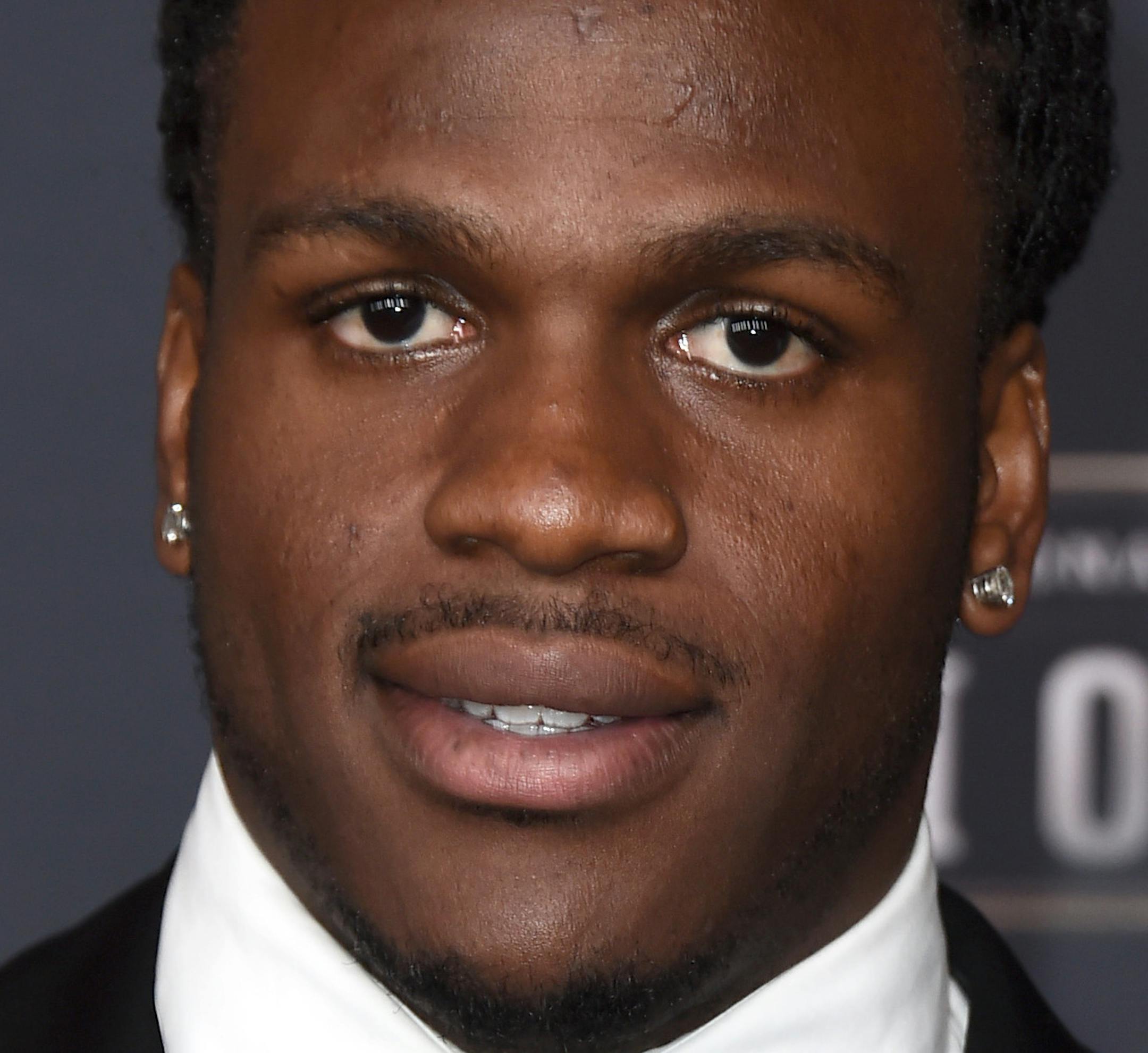 Jamaal Charles, of the Kansas City Chiefs, arrives at the 4th annual NFL Honors at the Phoenix Convention Center Symphony Hall on Saturday, Jan. 1, 2015. (Photo by Jordan Strauss/Invision for NFL/AP Images) ORG XMIT: INVL