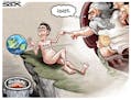 Sack cartoon: Regard for the planet
