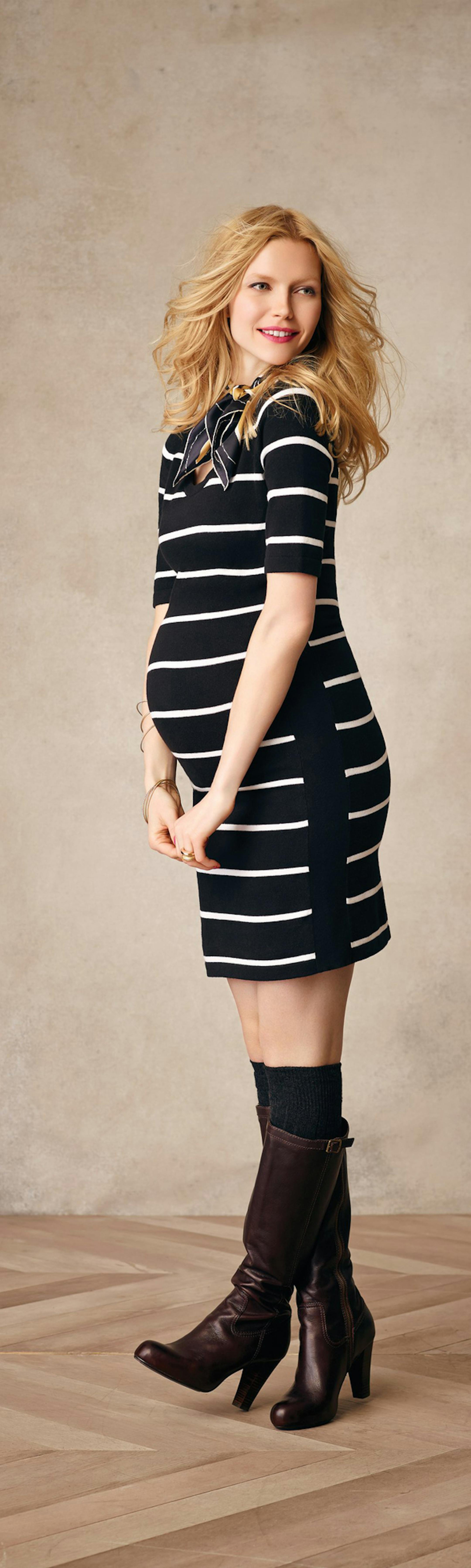 Short-Sleeved Sweater Dress ($119.50, apeainthepod.com). (MCT) ORG XMIT: 1142536