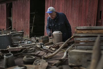 Wayne Schilling, a fifth-generation farmer in Woodbury, and his wife, Betty, auctioned off all their farm equipment and machinery Saturday, Oct. 4, 20