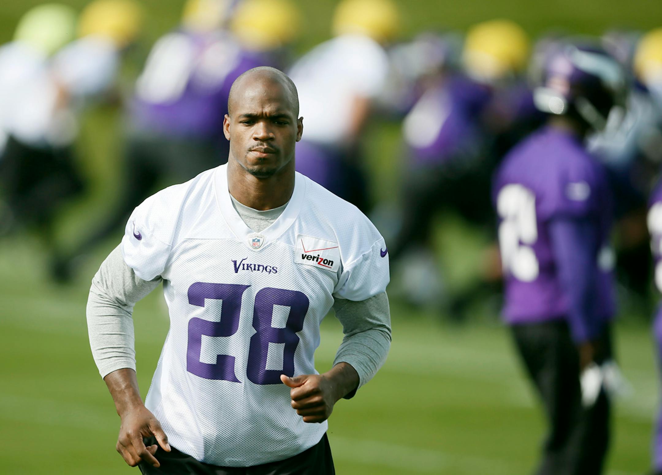 Vikings running back Adrian Peterson.